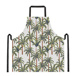 Vintage Palm Tree Beach Pattern Print Apron