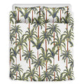 Vintage Palm Tree Beach Pattern Print Duvet Cover Bedding Set