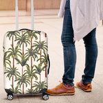 Vintage Palm Tree Beach Pattern Print Luggage Cover GearFrost