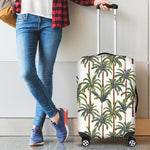 Vintage Palm Tree Beach Pattern Print Luggage Cover GearFrost