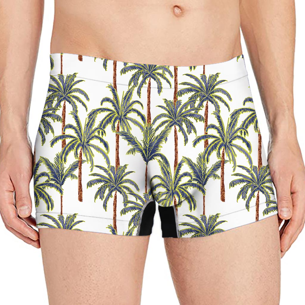 Vintage Palm Tree Beach Pattern Print Men's Boxer Briefs