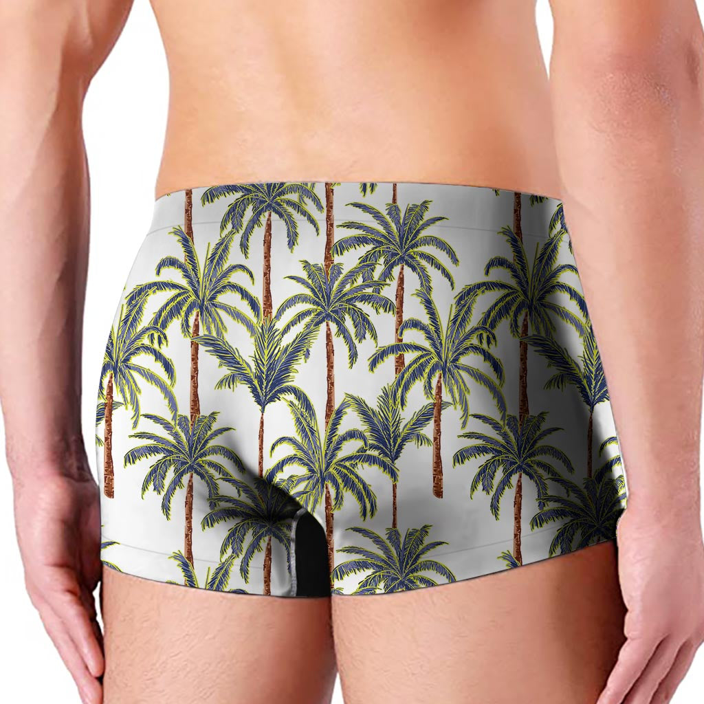 Vintage Palm Tree Beach Pattern Print Men's Boxer Briefs