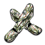 Vintage Palm Tree Beach Pattern Print Muay Thai Shin Guard