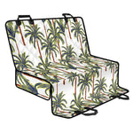 Vintage Palm Tree Beach Pattern Print Pet Car Back Seat Cover