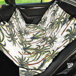 Vintage Palm Tree Beach Pattern Print Pet Car Back Seat Cover