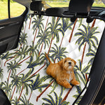 Vintage Palm Tree Beach Pattern Print Pet Car Back Seat Cover