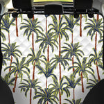 Vintage Palm Tree Beach Pattern Print Pet Car Back Seat Cover