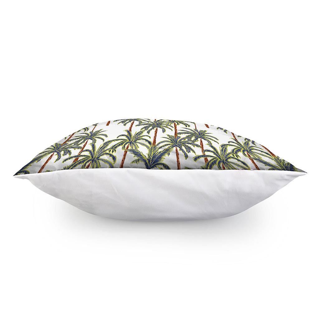 Vintage Palm Tree Beach Pattern Print Pillow Cover