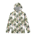 Vintage Palm Tree Beach Pattern Print Pullover Hoodie