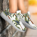 Vintage Palm Tree Beach Pattern Print Sport Shoes GearFrost