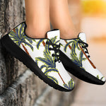 Vintage Palm Tree Beach Pattern Print Sport Shoes GearFrost