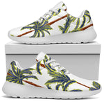 Vintage Palm Tree Beach Pattern Print Sport Shoes GearFrost