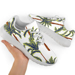 Vintage Palm Tree Beach Pattern Print Sport Shoes GearFrost
