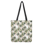 Vintage Palm Tree Beach Pattern Print Tote Bag