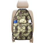 Vintage Palm Tree Pattern Print Car Seat Organizers