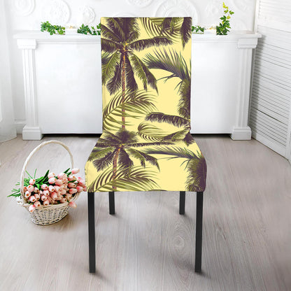 Vintage Palm Tree Pattern Print Dining Chair Slipcover