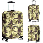 Vintage Palm Tree Pattern Print Luggage Cover GearFrost
