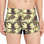 Vintage Palm Tree Pattern Print Men's Boxer Briefs