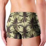 Vintage Palm Tree Pattern Print Men's Boxer Briefs