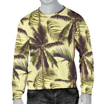 Vintage Palm Tree Pattern Print Men's Crewneck Sweatshirt GearFrost