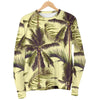 Vintage Palm Tree Pattern Print Men's Crewneck Sweatshirt GearFrost
