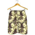 Vintage Palm Tree Pattern Print Men's Shorts