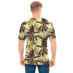 Vintage Palm Tree Pattern Print Men's T-Shirt