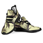 Vintage Palm Tree Pattern Print Mesh Knit Shoes GearFrost
