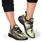 Vintage Palm Tree Pattern Print Mesh Knit Shoes GearFrost