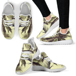 Vintage Palm Tree Pattern Print Mesh Knit Shoes GearFrost