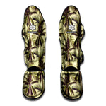 Vintage Palm Tree Pattern Print Muay Thai Shin Guard
