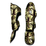 Vintage Palm Tree Pattern Print Muay Thai Shin Guard