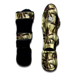 Vintage Palm Tree Pattern Print Muay Thai Shin Guard