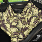 Vintage Palm Tree Pattern Print Pet Car Back Seat Cover