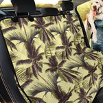 Vintage Palm Tree Pattern Print Pet Car Back Seat Cover