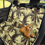 Vintage Palm Tree Pattern Print Pet Car Back Seat Cover
