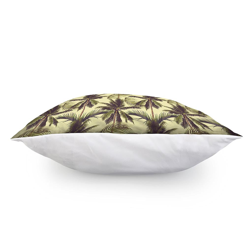 Vintage Palm Tree Pattern Print Pillow Cover