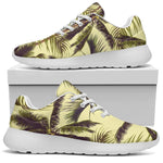 Vintage Palm Tree Pattern Print Sport Shoes GearFrost