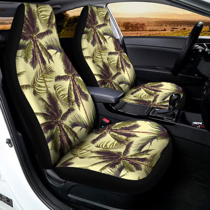 Vintage Palm Tree Pattern Print Universal Fit Car Seat Covers
