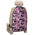 Vintage Pink Peony Floral Print Car Seat Organizers