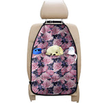 Vintage Pink Peony Floral Print Car Seat Organizers
