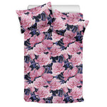 Vintage Pink Peony Floral Print Duvet Cover Bedding Set