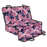 Vintage Pink Peony Floral Print Pet Car Back Seat Cover