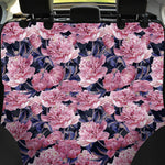 Vintage Pink Peony Floral Print Pet Car Back Seat Cover