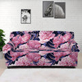 Vintage Pink Peony Floral Print Sofa Cover