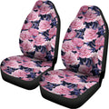 Vintage Pink Peony Floral Print Universal Fit Car Seat Covers