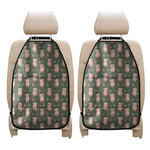 Vintage Pink Pig Pattern Print Car Seat Organizers