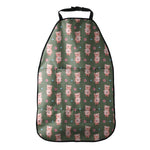Vintage Pink Pig Pattern Print Car Seat Organizers