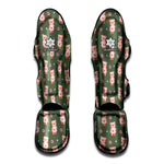 Vintage Pink Pig Pattern Print Muay Thai Shin Guard