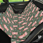 Vintage Pink Pig Pattern Print Pet Car Back Seat Cover